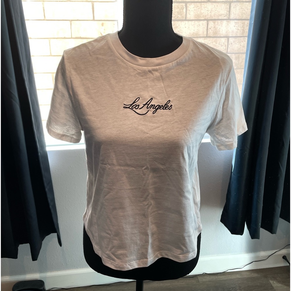 **BRAND NEW!!** H&M Los Angeles crop t-shirt/ white/ small